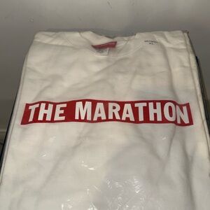 White 'The Marathon' Crew Neck XL